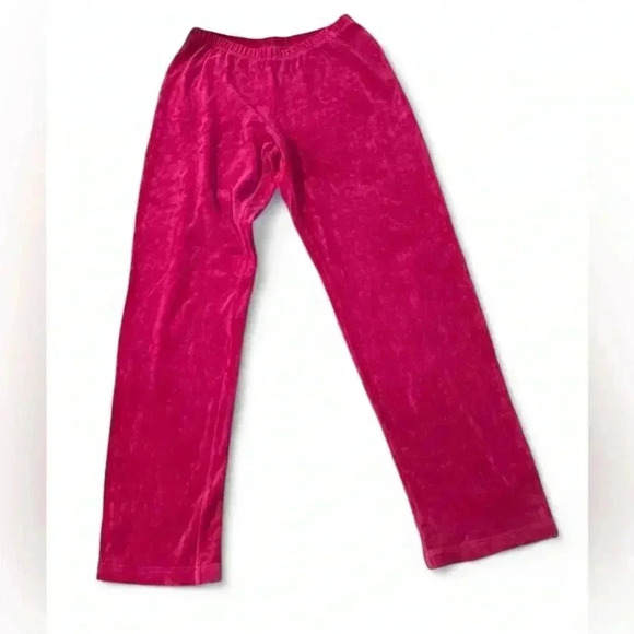 La Perla Vintage Hot Pink Velor Joelle Pants Size Small EUC - Picture 2 of 8
